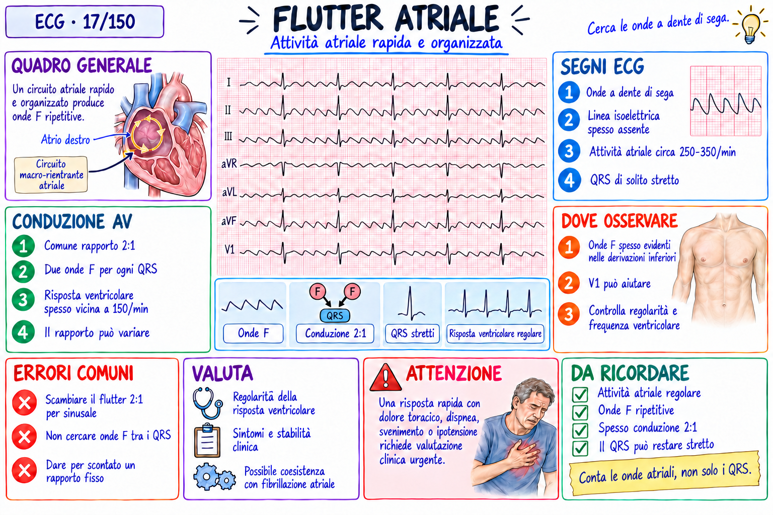 Mappa visiva: Flutter atriale