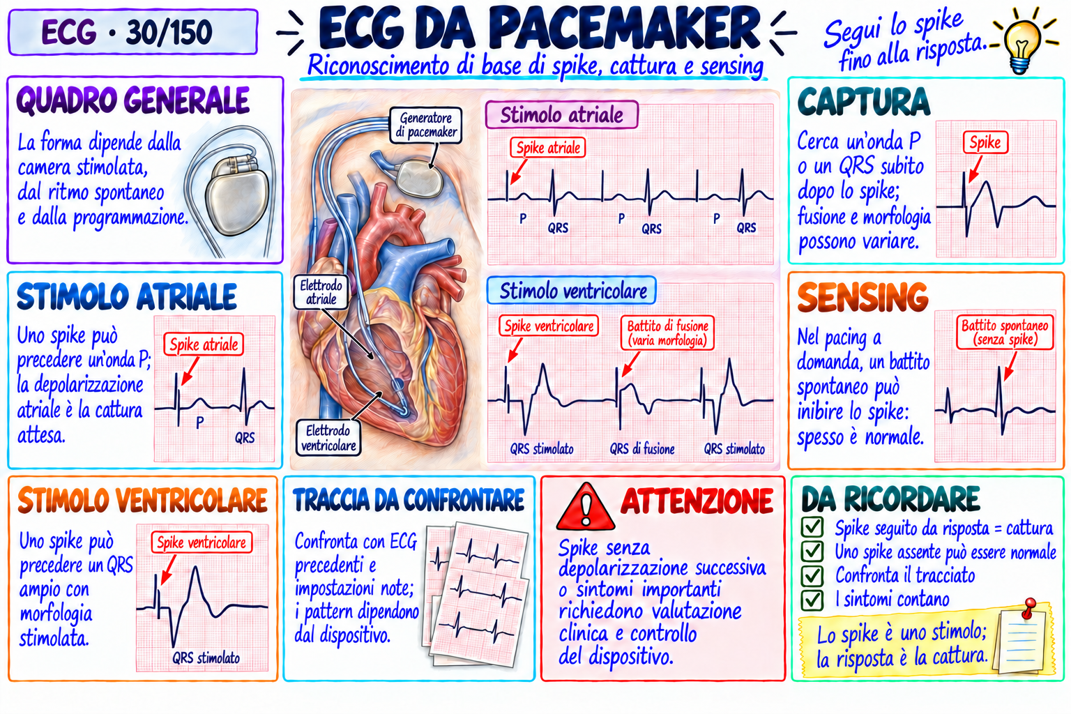 Mappa visiva: ECG da pacemaker